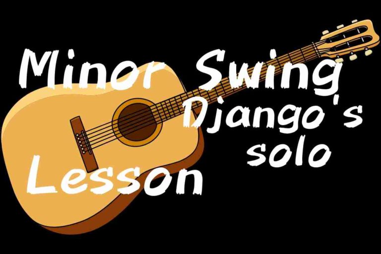 Minor swing Django reinhardt's solo・マイナースイング　ジャンゴラインハルトのソロ